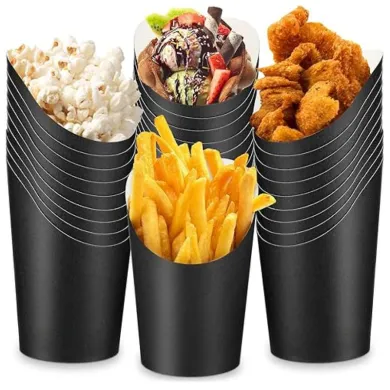 PAHARE DIN CARTON PENTRU WRAP, NEGRE(50buc/set)