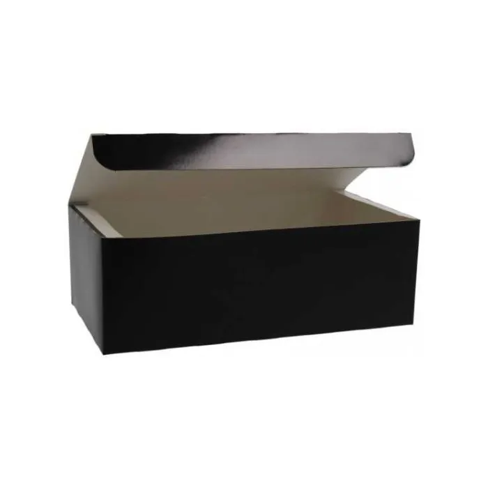 Cutii meniu carton negru – 3 dimensiuni, fast-food