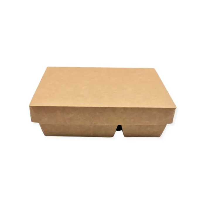 CUTII MENIU BURGER NATUR 2 COMPARTIMENTE (100 buc/set)