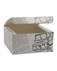 Cutii meniu carton model ziar – 3 dimensiuni disponibile