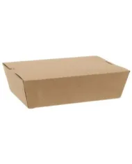 Cutii carton kraft natur meniu – 50 buc/set