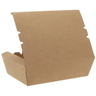 Cutii carton kraft natur meniu – 50 buc/set
