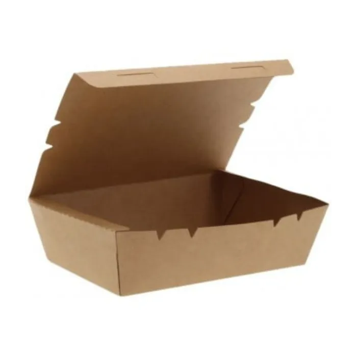 Cutii carton kraft natur meniu – 50 buc/set