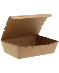 Cutii carton kraft natur meniu – 50 buc/set