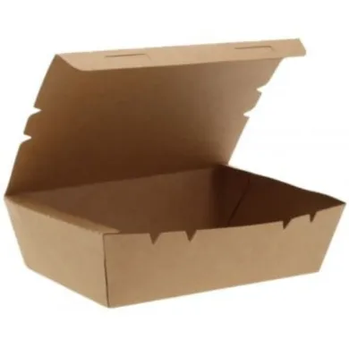 Cutii carton kraft natur meniu – 50 buc/set