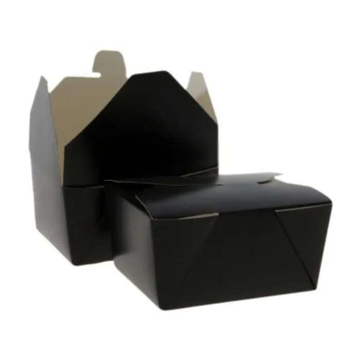 Cutii meniu carton negru – 100 buc/set