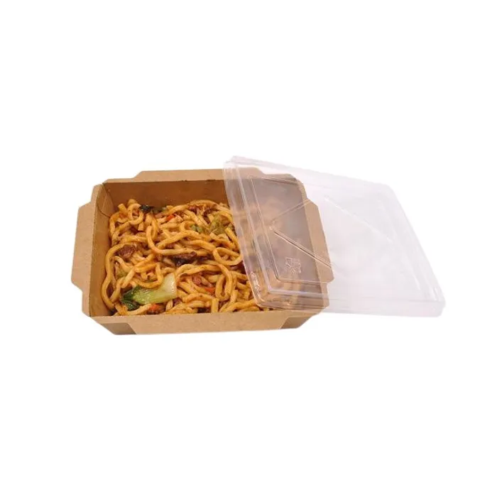 Caserole meniuri cu capac transparent – 100 buc/set