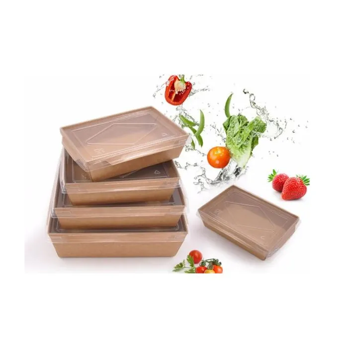 Caserole meniuri cu capac transparent – 100 buc/set