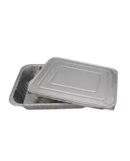 Tăvi aluminiu XXL Gastronom – 10 buc/set, cu capac