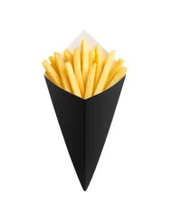 CORNETE DIN CARTON NEGRU (200 BUC/SET)