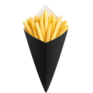 CORNETE DIN CARTON NEGRU (200 BUC/SET)