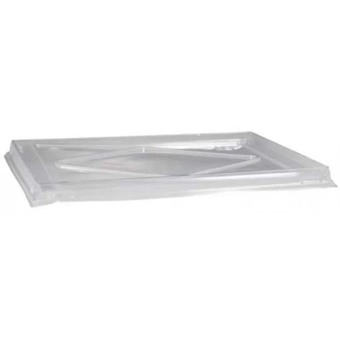 Caserole meniuri negre cu capac transparent – 100/set