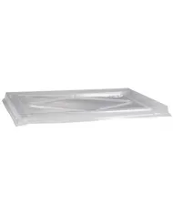 Caserole meniuri negre cu capac transparent – 100/set