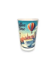 PAHARE DIN CARTON CU PERETE DUBLU „COFFEE TIME” (25 BUC/SET)