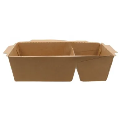 CASEROLE MENIURI DIN CARTON CU 2 COMPARTIMENTE