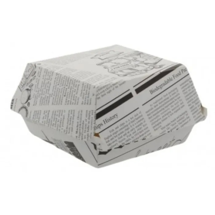 CUTII BURGER DIN CARTON MODEL ZIAR (50 BUC/SET)