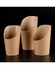 PAHARE DIN CARTON KRAFT NATUR PENTRU WRAP SI DESERT (55 buc/set)