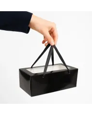CUTII NEGRE CU FEREASTRA PENTRU CHEC (50 BUC/SET)