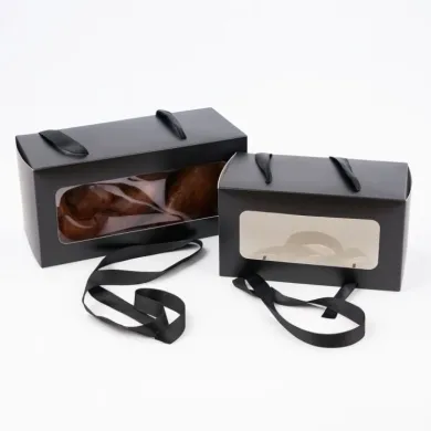 CUTII NEGRE CU FEREASTRA COZONAC (50 BUC/SET)