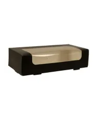 CUTII DIN CARTON NEGRU PENTRU PRAJITURI 20x10x4.5 (50 buc/set)
