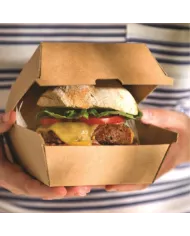CUTII HAMBURGER KRAFT NATUR INTERIOR (100 BUC/SET)