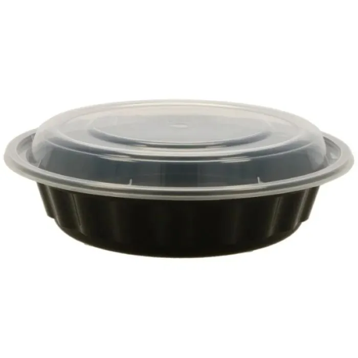 Bol salată negru + capac PP Replied – 100 buc/set