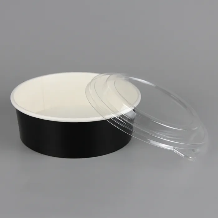 Bol din carton negru pentru salată – 500 / 750 / 1300 cc (50 buc/set)