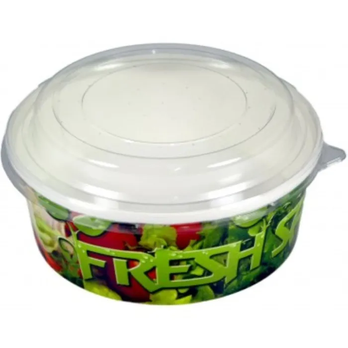BOL CARTON FRESH SALAD CU CAPAC (50 BUC/SET)