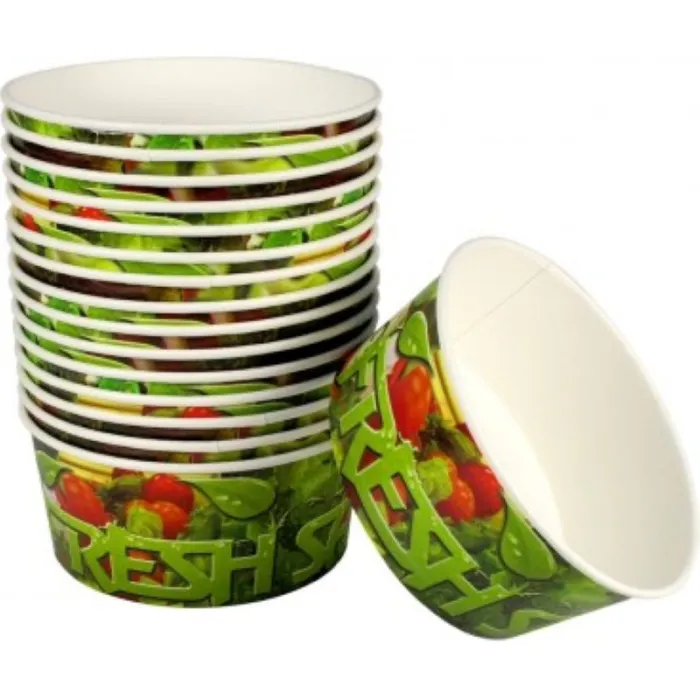 BOL CARTON FRESH SALAD CU CAPAC (50 BUC/SET)