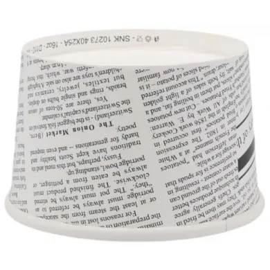 Boluri supă din carton model Ziar – 470 ml (100 buc/set)