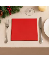 SERVETELE FESTIVE ROSII CU SCLIPICI 40X40 (120 BUC/SET)
