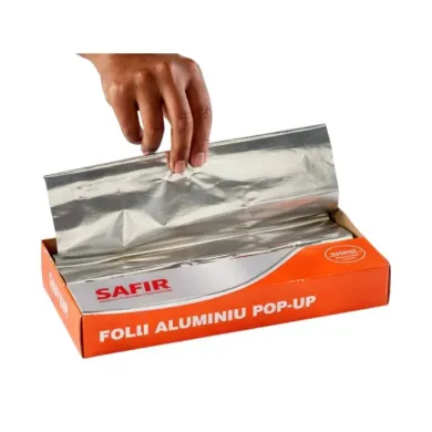 Folie aluminiu POP-UP 30×27,3 cm – foi pre-tăiate pentru gătit și ambalare