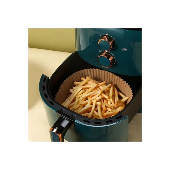 Cumpără hârtie de copt pentru Air Fryer, pătrată, set 100 bucăți. Antiaderentă, rezistentă la 220°C, ideală pentru gătit curat ș