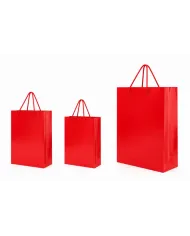 Comandă setul de 30 sacoșe premium roșii, ideale pentru cadouri, magazine și evenimente. Design elegant, material rezistent și a