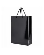 Setul de 30 sacoșe premium negre este alegerea ideală pentru ambalarea elegantă a produselor, cadourilor sau articolelor promoți