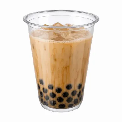 Cumpără pahare PET Bubble Tea 100 buc/set, transparente și rezistente, ideale pentru bubble tea, smoothie-uri, frappé și băuturi