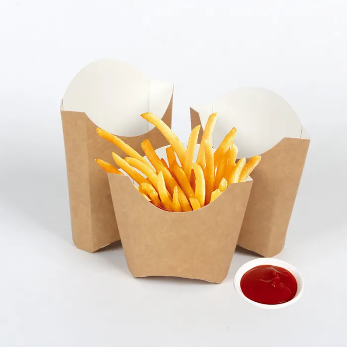 CUTII CARTOFI DIN CARTON KRAFT NATUR