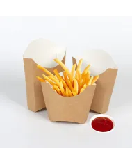 CUTII CARTOFI DIN CARTON KRAFT NATUR
