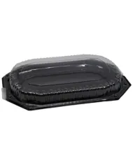 "Platou catering cu capac 45x30cm, set 10 buc. Perfect pentru evenimente, livrări și prezentarea preparatelor. Design practic și