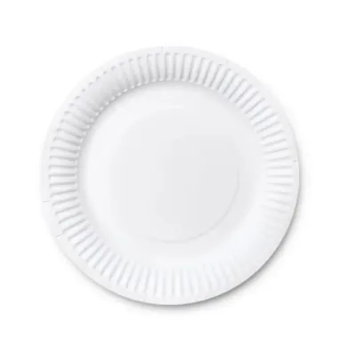 "Farfurii din carton coated, 23cm, set 100 buc. Perfecte pentru evenimente, petreceri și uz zilnic. Material rezistent, sigur și