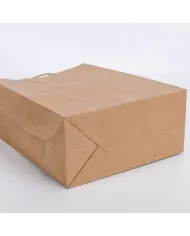 "Sacoșe din hârtie cu mâner de sfoară, 26x17x28 cm, set 50 buc. Ideale pentru cadouri, cumpărături sau afaceri. Eco-friendly și