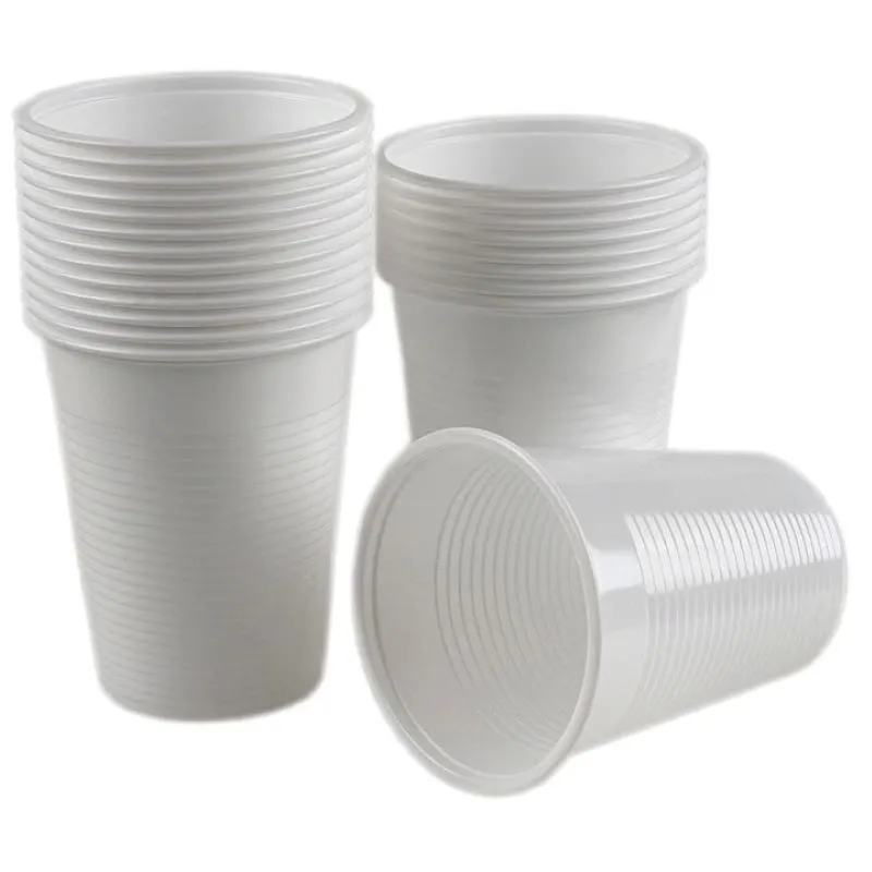 Set 100 pahare de unică folosință, 200 ml. Perfecte pentru evenimente, birouri sau uz personal. Rezistente și economice, ideale
