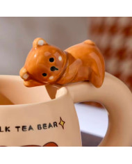 Set căni cu ursuleți Cadou cană cu ursuleț  cană cu model ursuleț