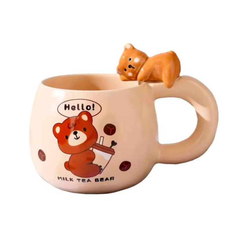 Set căni cu ursuleți Cadou cană cu ursuleț  cană cu model ursuleț