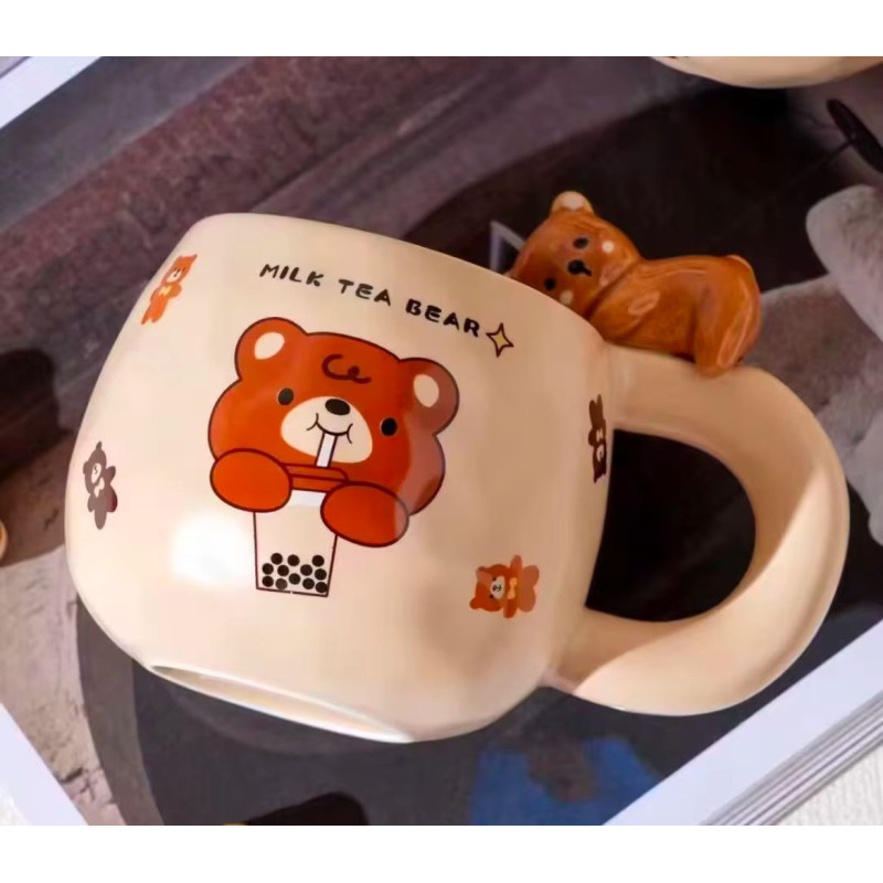 Set căni cu ursuleți Cadou cană cu ursuleț  cană cu model ursuleț