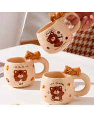 Set căni cu ursuleți Cadou cană cu ursuleț  cană cu model ursuleț