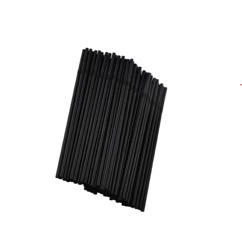 Comandă acum Setul de Paie Negre Flexibile din Plastic, 1000 Bucăți și asigură-te că băuturile tale sunt servite cu stil și conf