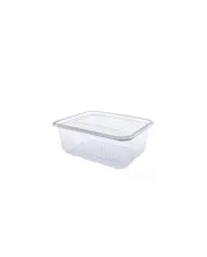 Alege caserolele standard transparente cu capac atașat, set de 100 buc, capacitate 1000 ml. Perfecte pentru depozitare, livrare