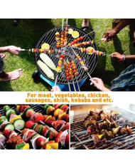 Țepușe frigarui Frigarui din lemn Țepușe metalice pentru grătar Accesorii grill Țepușe reutilizabile Frigarui de carne