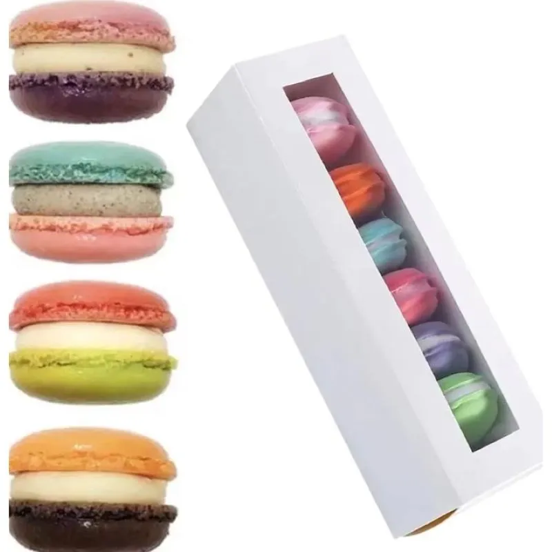 Prezentarea profesională a macarons-urilor și prăjiturilor mici.